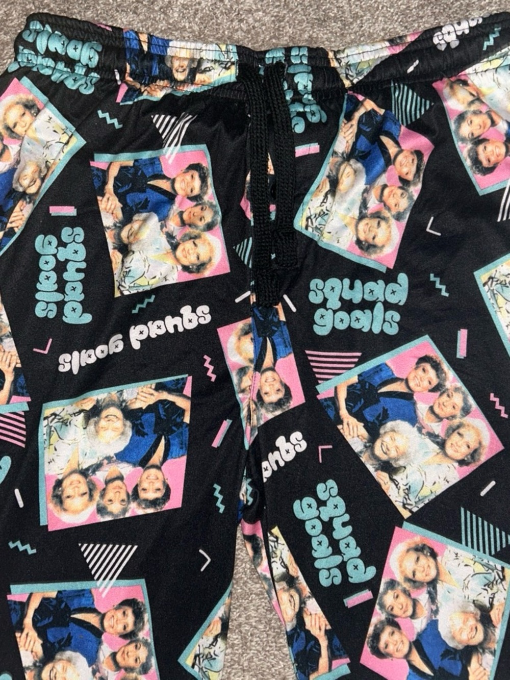 The Golden Girls Black 'Squad Goals' Graphic Lounge Pajama Pants